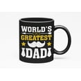 thumbnail image 1 of World's Greatest Dad, Father's Day or Birthday, Black 11oz Ceramic Mug, 1 of 5