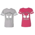 thumbnail image 1 of World's Greatest Dad Mom Matching Couple Cotton Jerseys (Men Heather / Women Pink) (Men XXL / Women XL), 1 of 3