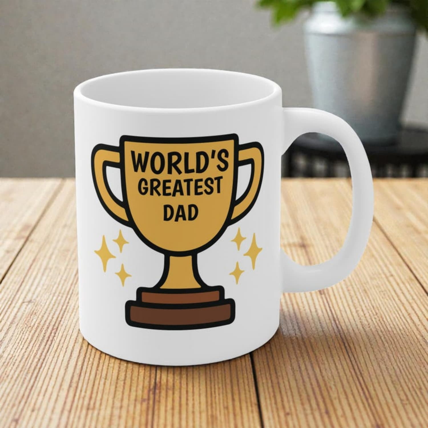 Tasse Koziol Maxx Dad Cup - Plastique Blanc - Allemande - Neuve