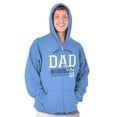 thumbnail image 1 of Fathers Day World's Greatest Dad No 1 Zip Hoodie Sweatshirt Men Brisco Brands S, 1 of 7
