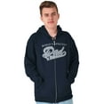 thumbnail image 1 of World's Greatest Dad Number 1 Father Zip Hoodie Sweatshirt Men Brisco Brands S, 1 of 6