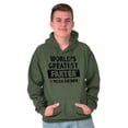 thumbnail image 1 of World's Greatest Farter Funny Fathers Hoodie Hooded Sweatshirt Men Brisco Brands M, 1 of 6