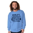 thumbnail image 1 of World's Greatest Farter Funny Fathers Men's Big & Tall Crewneck Sweatshirt Brisco Brands 4X, 1 of 4