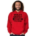 thumbnail image 1 of World's Greatest Farter Funny Fathers Men's Big & Tall Graphic Hoodie Brisco Brands 3X, 1 of 4