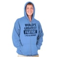thumbnail image 1 of World's Greatest Farter Funny Fathers Zip Hoodie Sweatshirt Men Brisco Brands 5X, 1 of 6