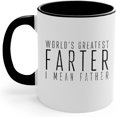 thumbnail image 1 of World’s Greatest Farter I Mean Father Mug – Funny Dad Coffee Cup Gift for Father’s Day, Birthday, Christmas, Joke Present from Son, Daughter, or Wife (Mug 007), 1 of 6