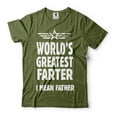 thumbnail image 1 of World's Greatest Farter Shirt Funny Father Shirt Dad Shirts Father's Day Funny Gifts Dad Joke Tee (Large Military Green), 1 of 6
