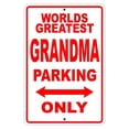 thumbnail image 1 of World's Greatest Grandma Parking Only Sign Gift Wall Novelty Aluminum 12"x18", 1 of 1