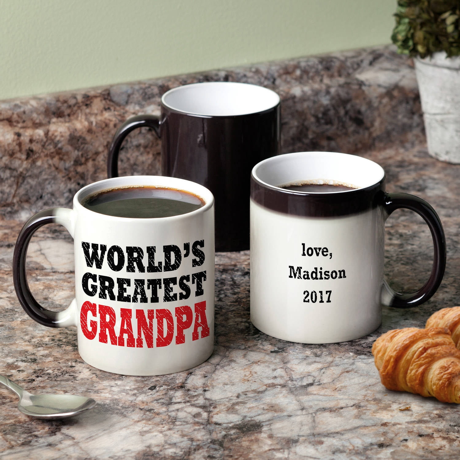 World's Greatest Grandpa Personalized Color Changing Coffee Mug - 11 oz