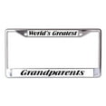 thumbnail image 1 of World's Greatest Grandparents Chrome License Plate Frame, 1 of 1