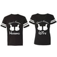 thumbnail image 1 of World's Greatest Husband Wife Matching Couple Cotton Jerseys (Men Black / Women Black) (Men XL / Women S), 1 of 3