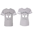 thumbnail image 1 of World's Greatest Husband Wife Matching Couple Cotton Jerseys (Men Heather / Women Heather) (Men L / Women S), 1 of 3