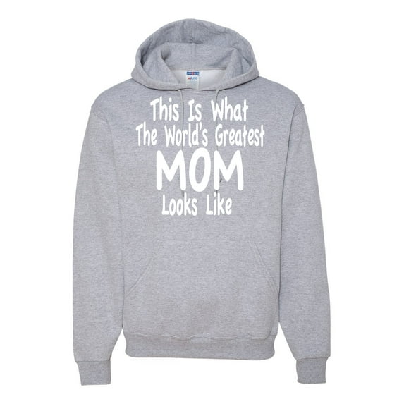 World's Greatest Mom Looks Like Mother's Day Unisex Graphic Hoodie Sweatshirt, Heather Grey, Small