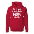 thumbnail image 1 of World's Greatest Mom Looks Like Mother's Day Unisex Graphic Hoodie Sweatshirt, Red, Small, 1 of 3