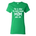 thumbnail image 1 of World's Greatest Mom Looks Like Mother's Day Womens Graphic T-Shirt, Kelly, 3XL, 1 of 3
