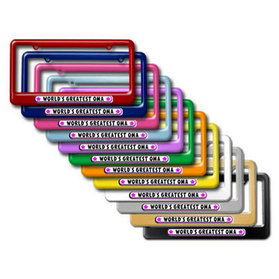 World's Greatest Oma - German Grandmother Grandma License Plate Frame