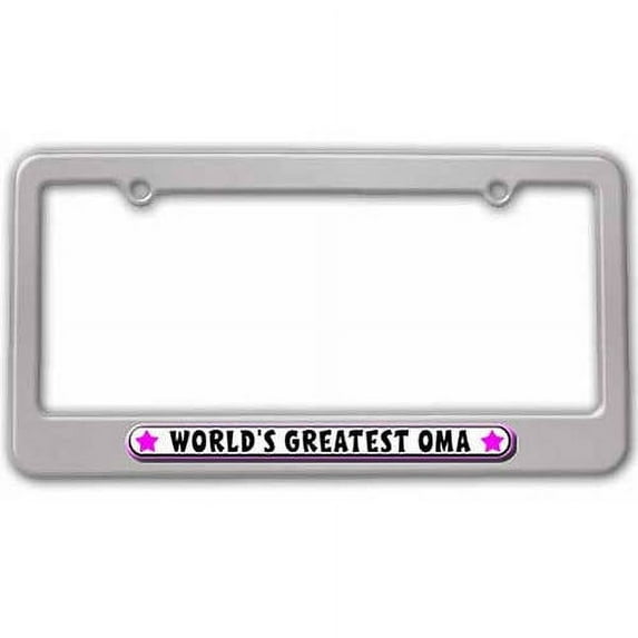 World's Greatest Oma, German Grandmother Grandma License Plate Tag Frame, Multiple Colors