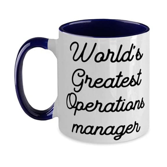 World's Greatest Operations manager Operations manager Two Tone 11oz Mug, Funny Operations manager, Cup For Colleagues
