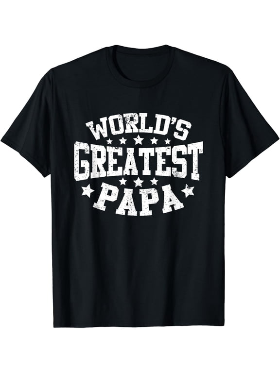 World's Greatest Papa Shirt Funny Dad Father's Day T-Shirt