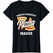 Worlds Greatest Pizza Maker Baker Funny Pizza Lover T-Shirt