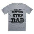 thumbnail image 1 of World's Greatest Step Dad Shirt Bonus Dad T Shirt Father's Day Gift Tee Stepfather Shirt (Large Grey), 1 of 6