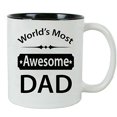 thumbnail image 1 of World's Most Awesome Dad Ceramic Coffee Mug (Black) with Gift Box, 1 of 1