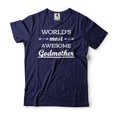 thumbnail image 1 of World's Most Awesome Godmother Shirt God Mother Gift Godmother Shirt Godmother Christmas Gifts, 1 of 6