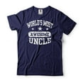 thumbnail image 1 of World's Most Awesome Uncle Shirt Uncle Birthday Tee Father's Day Uncle Shirt Funny Uncle Tee (Large Navy Blue), 1 of 6