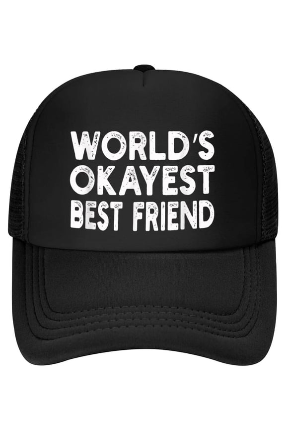 World's Okayest Best Friend Baseball Cap | Friend Baseball Cap
