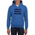 thumbnail image 1 of World's Okayest Brother Hoodie Juniors -Smartprints Designs,  Medium, 1 of 4