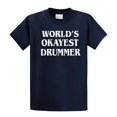 thumbnail image 1 of World's Okayest Drummer T Shirt Funny Tee for Drummers-Navy-XXXL, 1 of 1