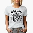 thumbnail image 1 of World's Okayest Golfer Quote with Ball & Swinging Golf Player, Golfing or Golfer Themed Merch Gift, White T-Shirt, L, 1 of 5