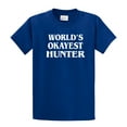 thumbnail image 1 of World's Okayest Hunter T Shirt Funny Tee for Hunting-Royal-6Xl, 1 of 1