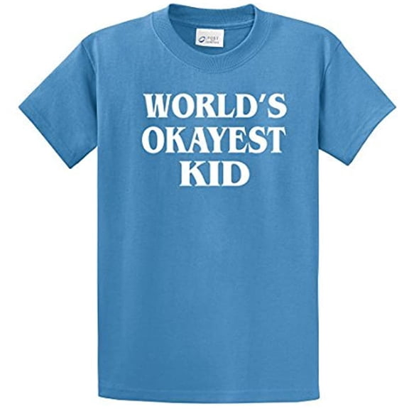 World's Okayest Kid T Shirt Funny Youth Short Sleeve T-shirt-Carolina-ys