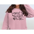 thumbnail image 1 of World's Okayest Mom Graphic Design Sweatshirt (LightPink, 3XL), 1 of 14