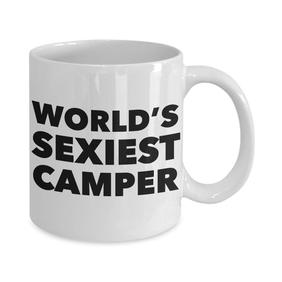World's Sexiest Camper Mug Ceramic Coffee Cup Camping Mug Camping Gift for Him Camping Gift for Women Camping Decor Camper Coffee Mug Gifts, Ceramic Mug 11Oz