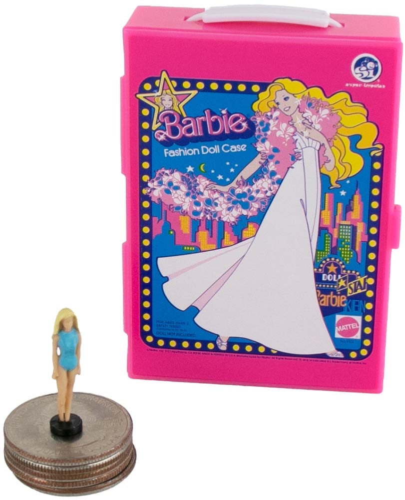 World's Smallest Barbie Fashion Case Mini Collectible with Two