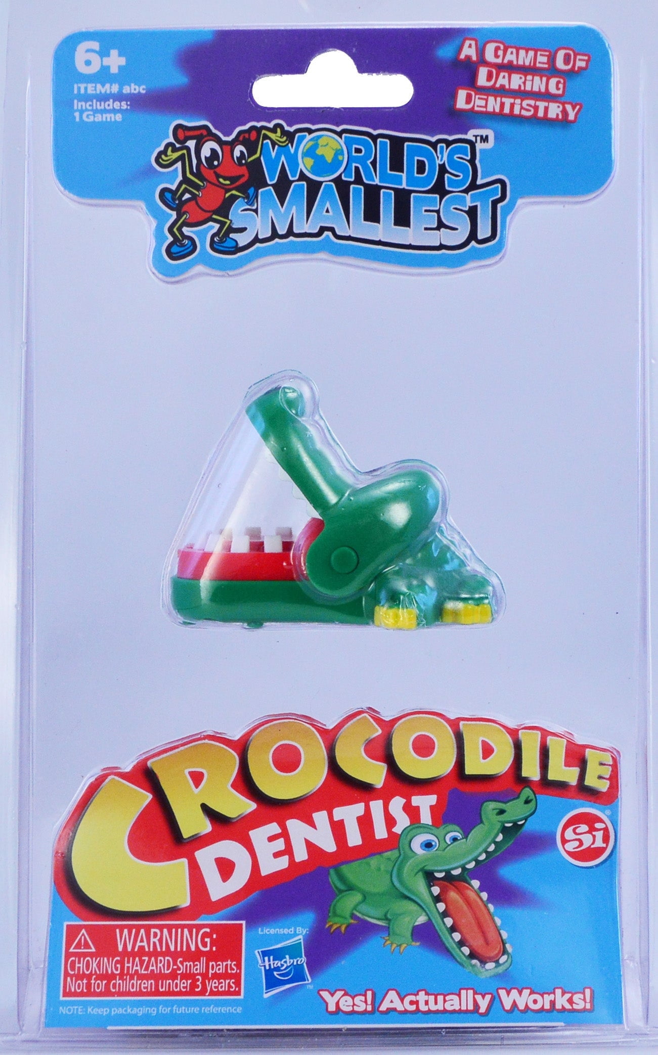 World's Smallest Crocodile Dentist Game – Mini Classic Chomp for
