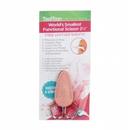 World's Smallest Functional Scissor, 2.5", Pink Sheath
