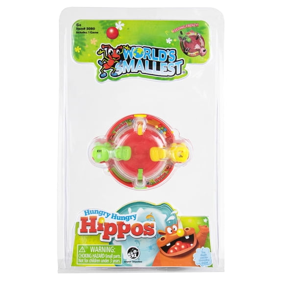 World’s Smallest Hungry Hungry Hippos Game – Miniature Classic for On-the-Go Fun