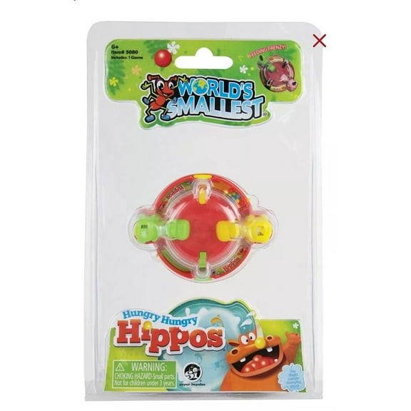 World’s Smallest Hungry Hungry Hippos Game – Miniature Classic for On-the-Go Fun