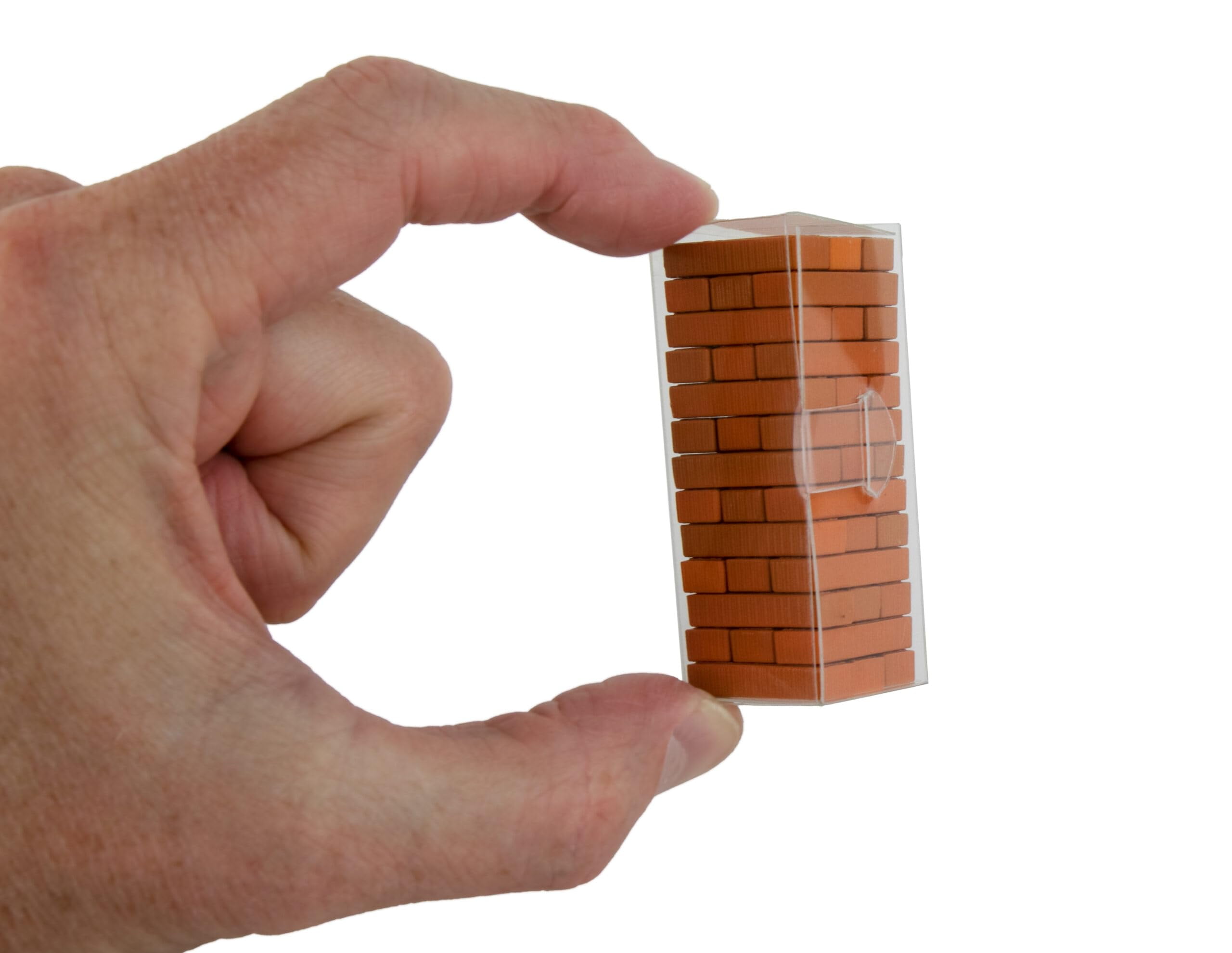 World's Smallest Jenga | RRF12 Miniature Classic Game | Wooden Blocks Stacking Tumbling Tower Game | Party Games for Kids & Families | Easter Basket Stuffers | Ages 6+