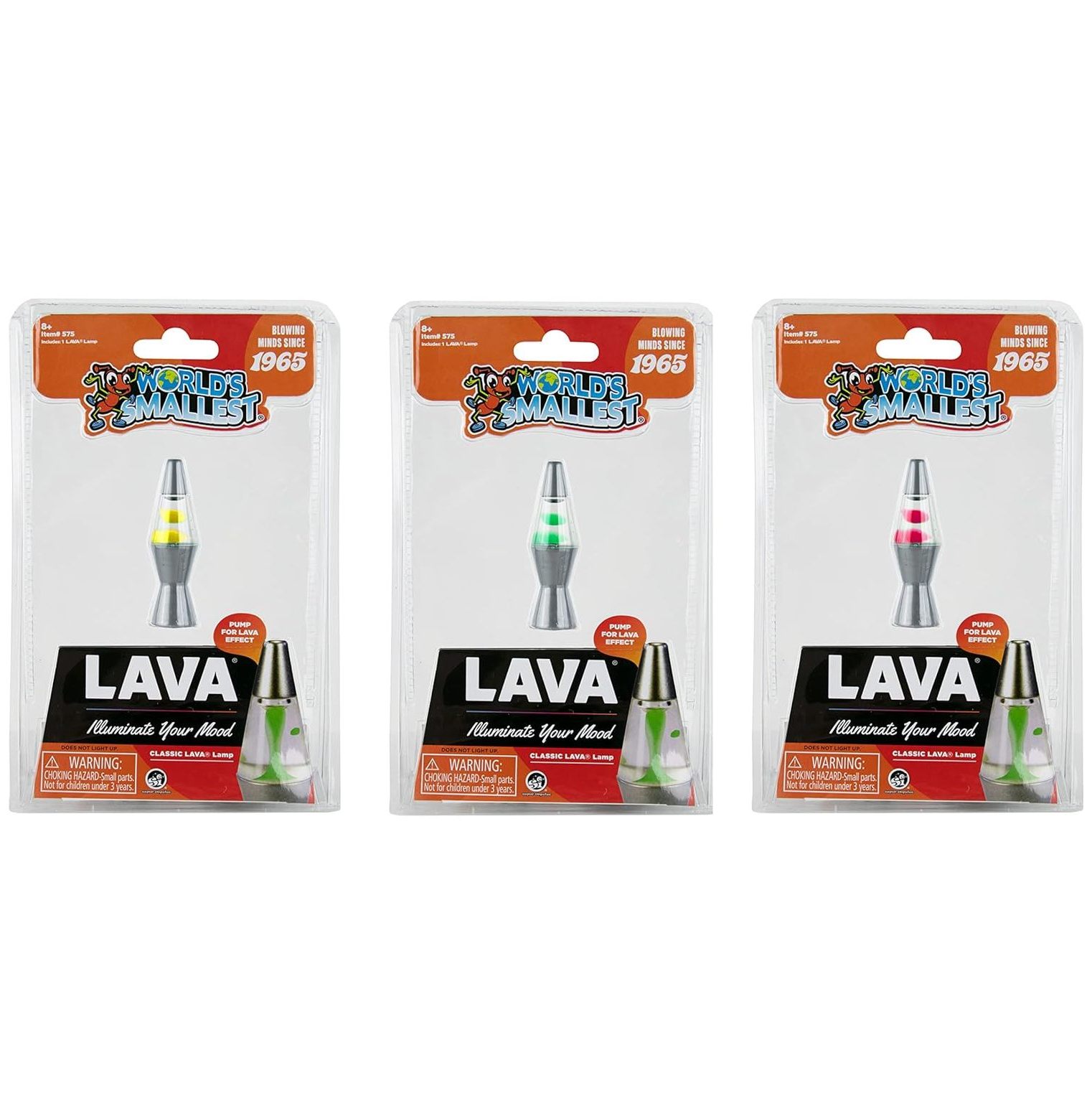 World's Smallest Lava Lamp (Set of 3)