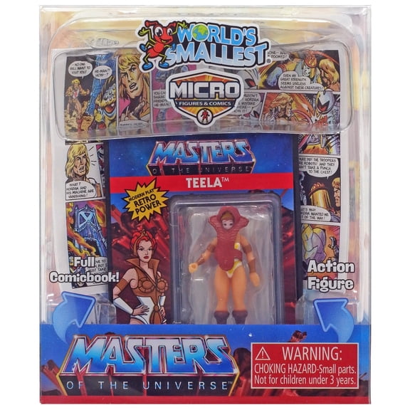 World's Smallest Masters of the Universe Teela Micro Figure & Comic