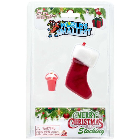 World's Smallest Merry Christmas Stocking (Bucket & Shovel)