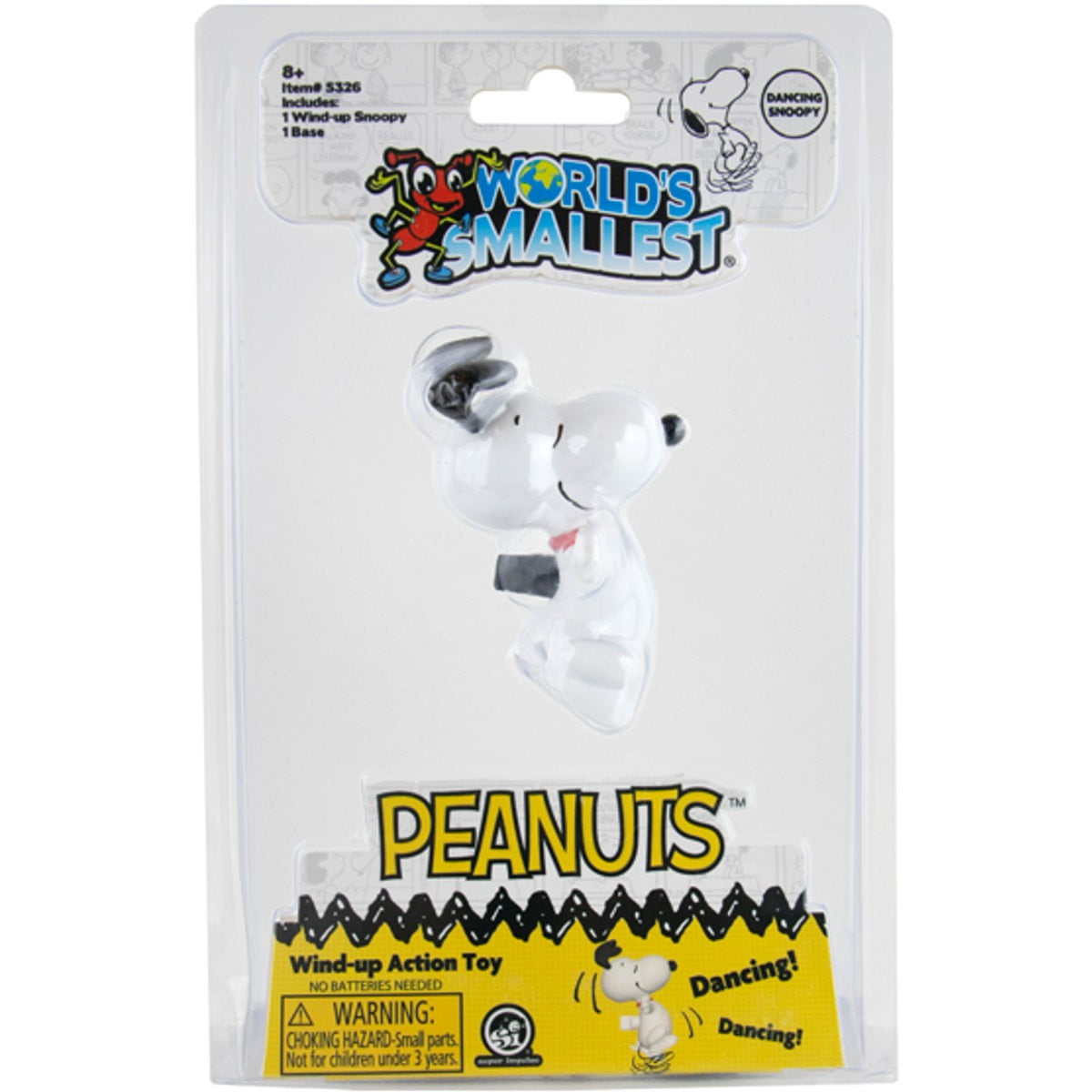 World's Smallest Peanuts Dancing Snoopy Wind-Up Figure