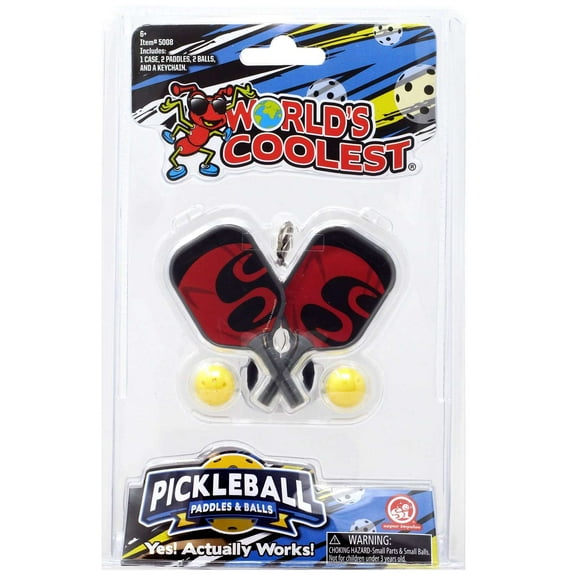 World's Smallest Pickleball Red & Black