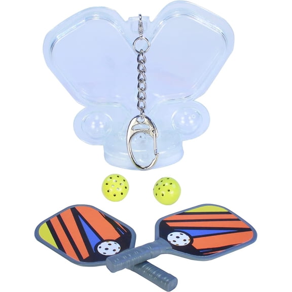 World’s Smallest Pickleball Set – Miniature Paddles and Balls Toy by Super Impulse, Actually Works