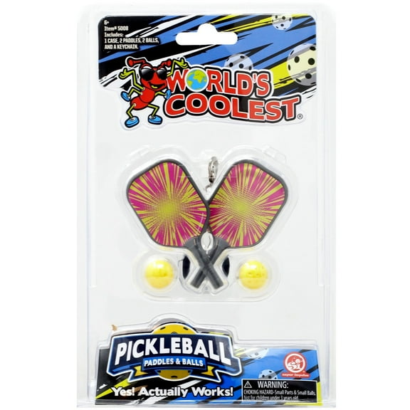 World's Smallest Pickleball Yellow & Pink
