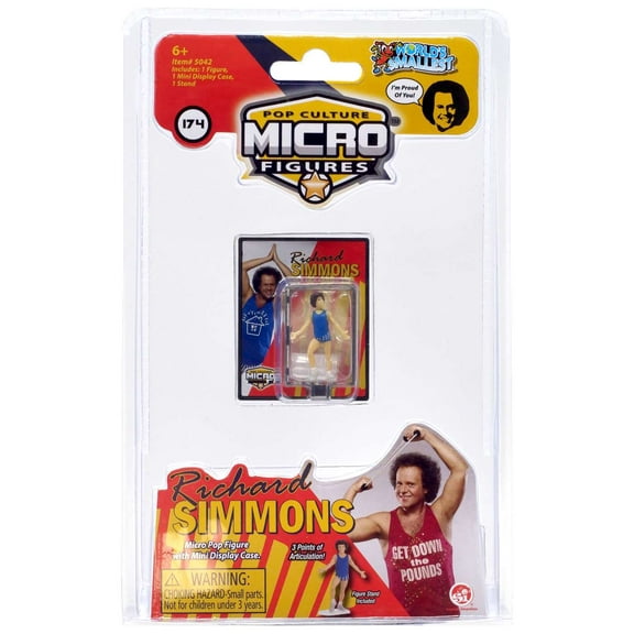 World's Smallest Pop Culture Micro Figures Richard Simmons Micro Figure (Blue Outfit)